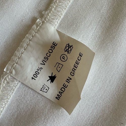 Parthenis blouse 100% viscose like new, one size, white