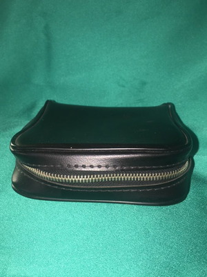 Leather wallet case black used