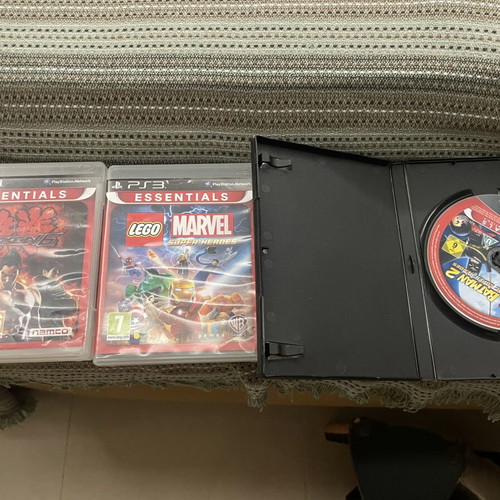 PS3 game bundle with Tekken 6, LEGO Marvel, LEGO Batman 2