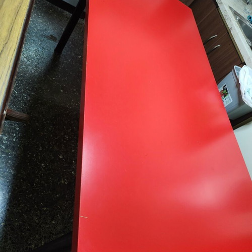 Desk or table large, red, used