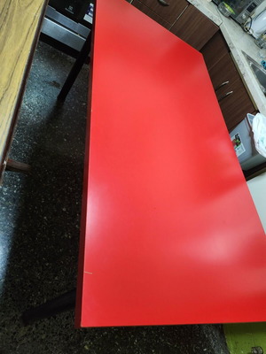 Desk or table large, red, used
