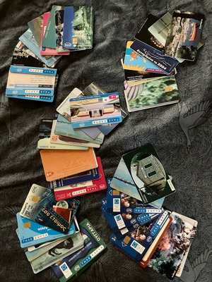 Phone cards used, pack of 50, chronocards