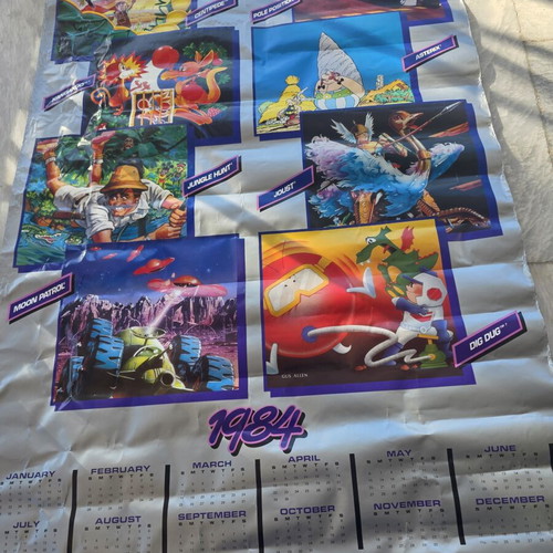 Atari 1984 poster used condition, 60 x 90 cm