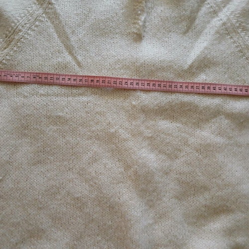 Handmade white sweater like new with buttons