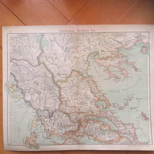 Maps from travel book used, chromolithographs