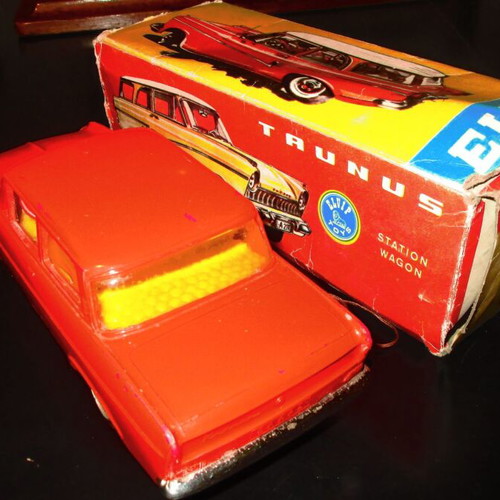 Opel Kadett wind-up toy used from Elvip 70s with box