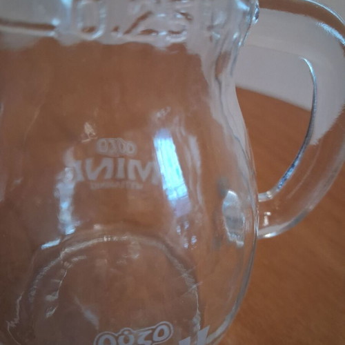 Ouzo MINI set of 5 glasses and 0.25l carafe like new