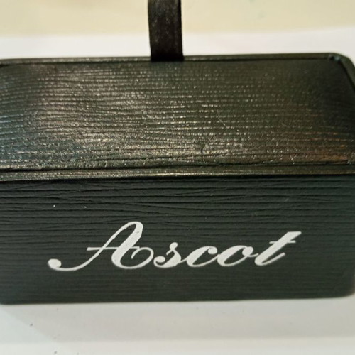 Ascot cufflinks new, silver stainless steel