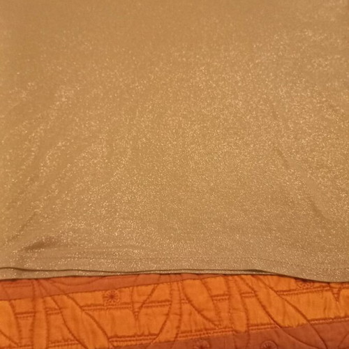 Women's blouse used, beige gold, slightly elastic