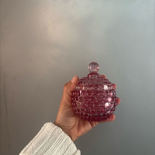 Bath Room Storage glass container like new
