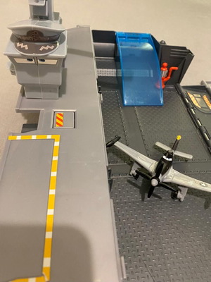 Disney Rare Aircraft Carrier with McQueen Plane used