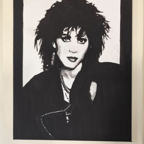 Handmade painting Joan Jett acrylics new