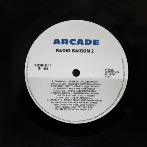 Various Radio Saigon Volume 2 double vinyl LP used, rock