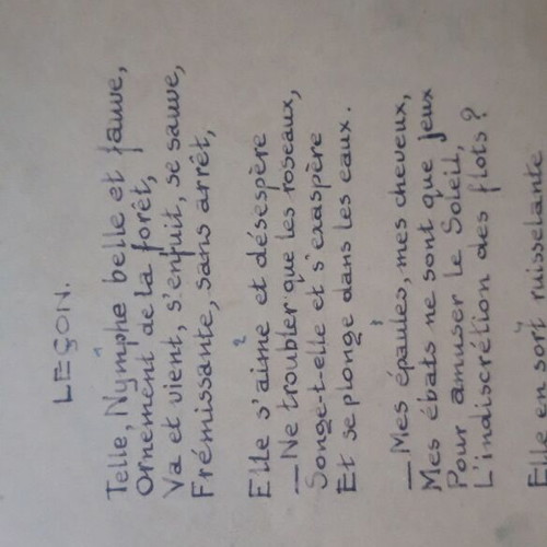 Three original poems used, mystery literary archive in French, Spanish, Italian