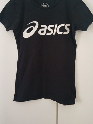 Asics women's t-shirt used, black, size XS