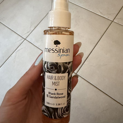 Messinian Spa Hair & Body Mist Black Rose & Sandalwood 100ml new