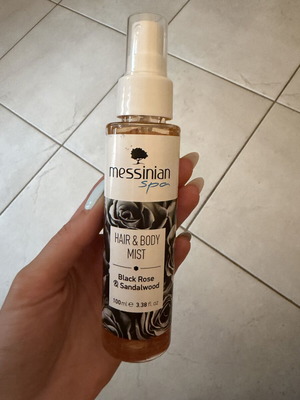 Messinian Spa Hair & Body Mist Black Rose & Sandalwood 100ml new