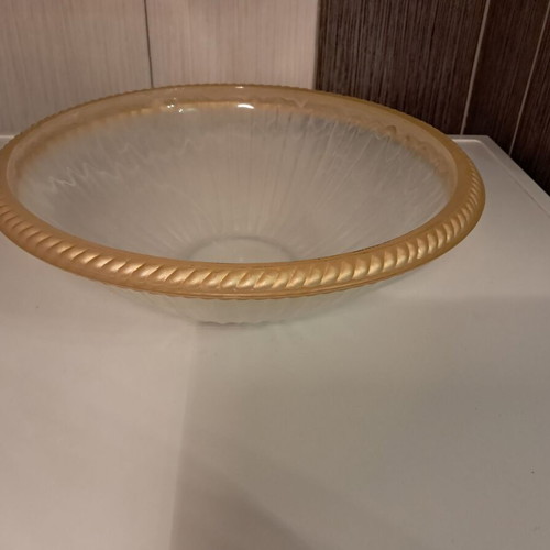 Large glass serving bowl fruit bowl new