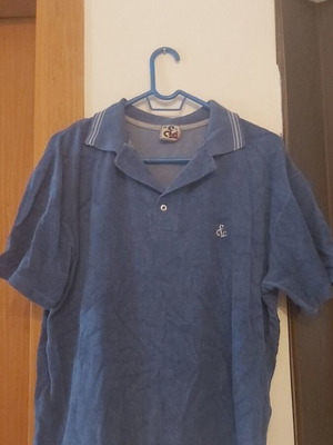 Polo shirt like new, blue, size medium, short sleeve