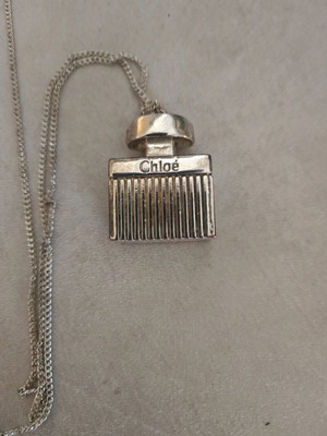 Cloe pendant with 50cm chain vintage bottle jewelry