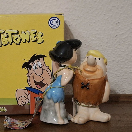 Flintstones Betty & Barney salt and pepper set new Westland