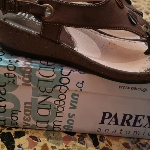 Parex women's anatomical sandals like new, size 38, brown