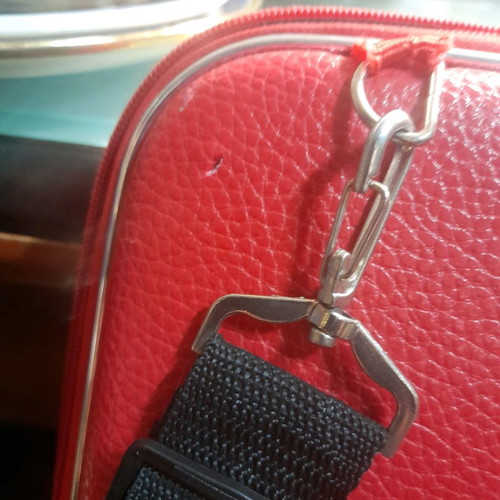 Laptop and iPad bag used, red