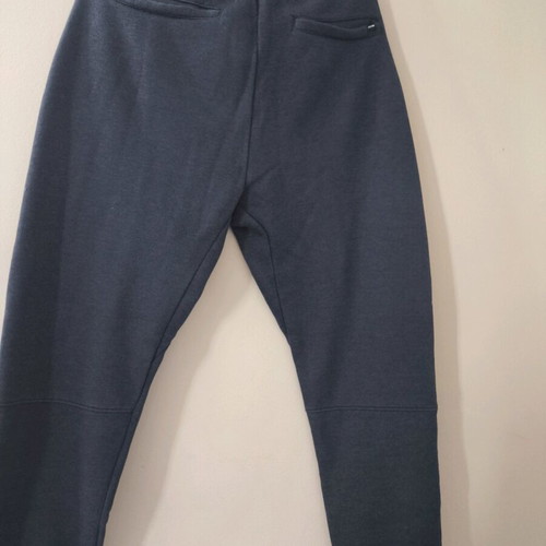 Bershka men's jogger with fleece lining blue large like new