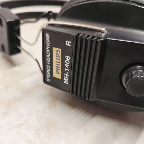 Philips MH-1406 vintage stereo headphones used, wired