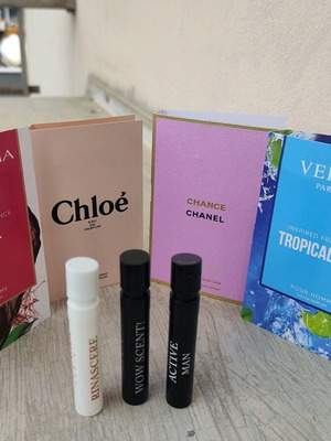 Δείγματα αρωμάτων σαν καινούργια, tester 1.2 ml Chloe, Chanel, Yodeyma, Verset, Joop!