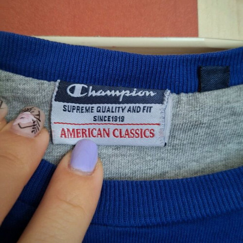 Champion sports shirt blue, like new, size L