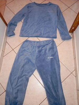 Cozy pajamas set, one size, blue