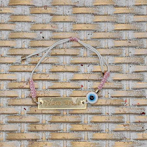 Bride and Team Bride bracelets new handmade with evil eye