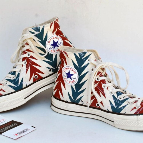 Converse All Star Chuck Taylor Aztec Pattern High Top Sneakers, size 39