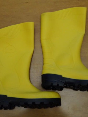 Dunlop Devon Unisex Anti-Slip Work Rain Boots Size 36 Yellow