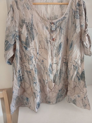 Poplin shirts made in Italy one size beige like new