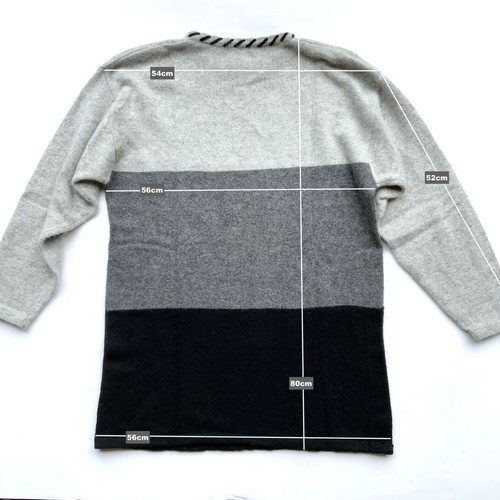 TIGI Oversized Colorblock Wool & Angora Cable Knit Sweater