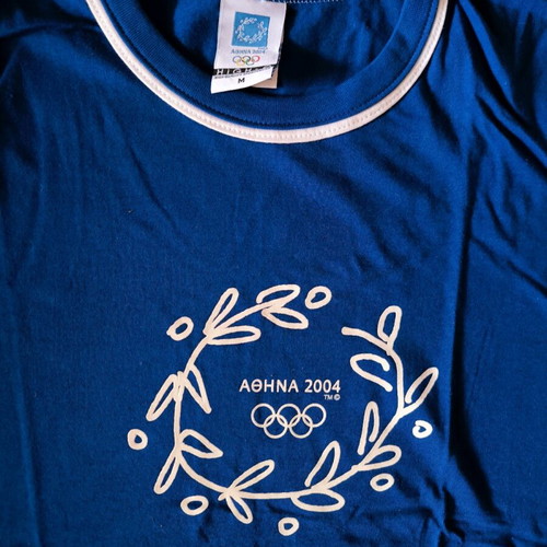 Olympic T-shirt Athens 2004 Medium like new authentic 20 years old