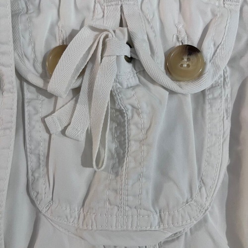 Cerruti 1881 jacket with lace details and large buttons, white, size S