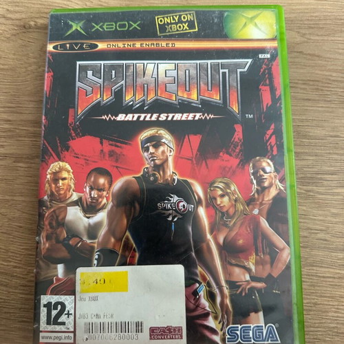 Spikeout Battle Street Xbox original used action adventure fighting game