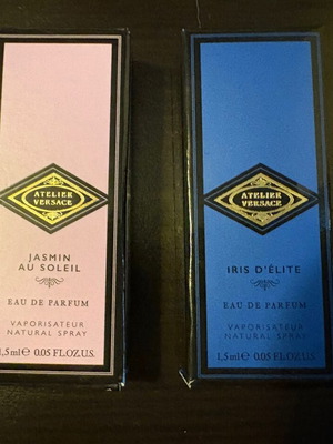 Atelier Versace Iris d’Elite and Jasmin au Soleil Tester 1.5 ml set of 2 new