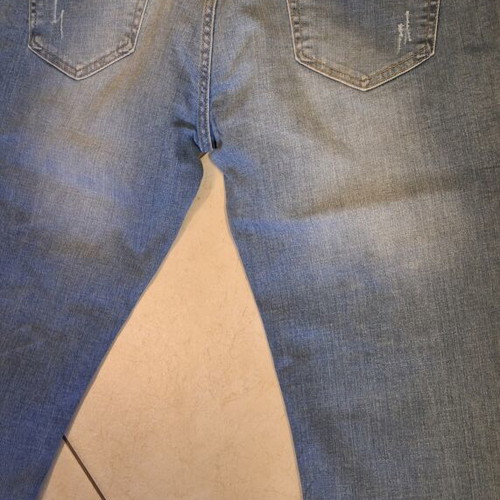 Jeans like new, soft with elastic cuffs