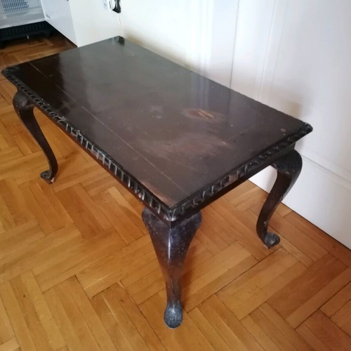 Wooden vintage coffee table used from 1950