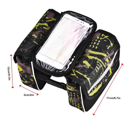 Bicycle bag new, 2 red camouflage and 2 green camouflage