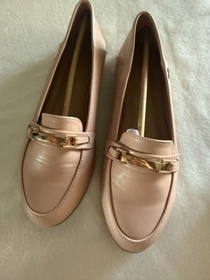 Accessorize Blush Rose Pink Loafers size 39, like new