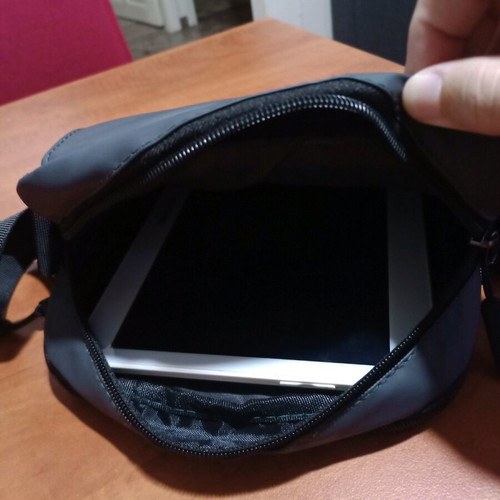 Men's shoulder bag new, waterproof, gray