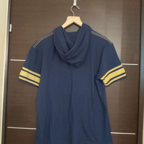 Alcott men's T-shirt with hood like new, blue XL