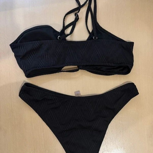 Shein bikini set used black high-waisted XL
