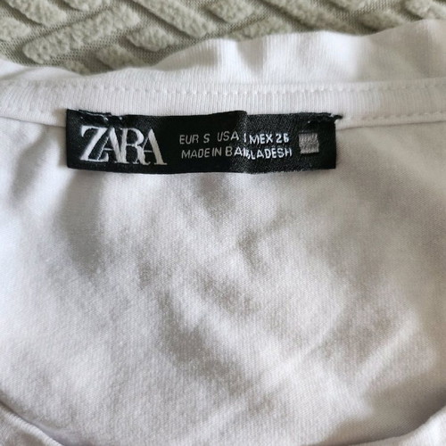 Zara white blouse size S like new