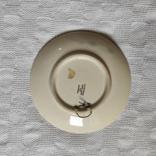 Ceramic souvenir plates from Nafplio used, hand-painted